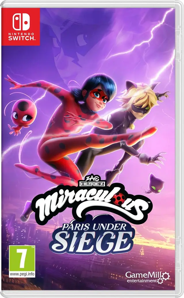 Miraculous Paris Under Siege Nintendo Switch okładka gry