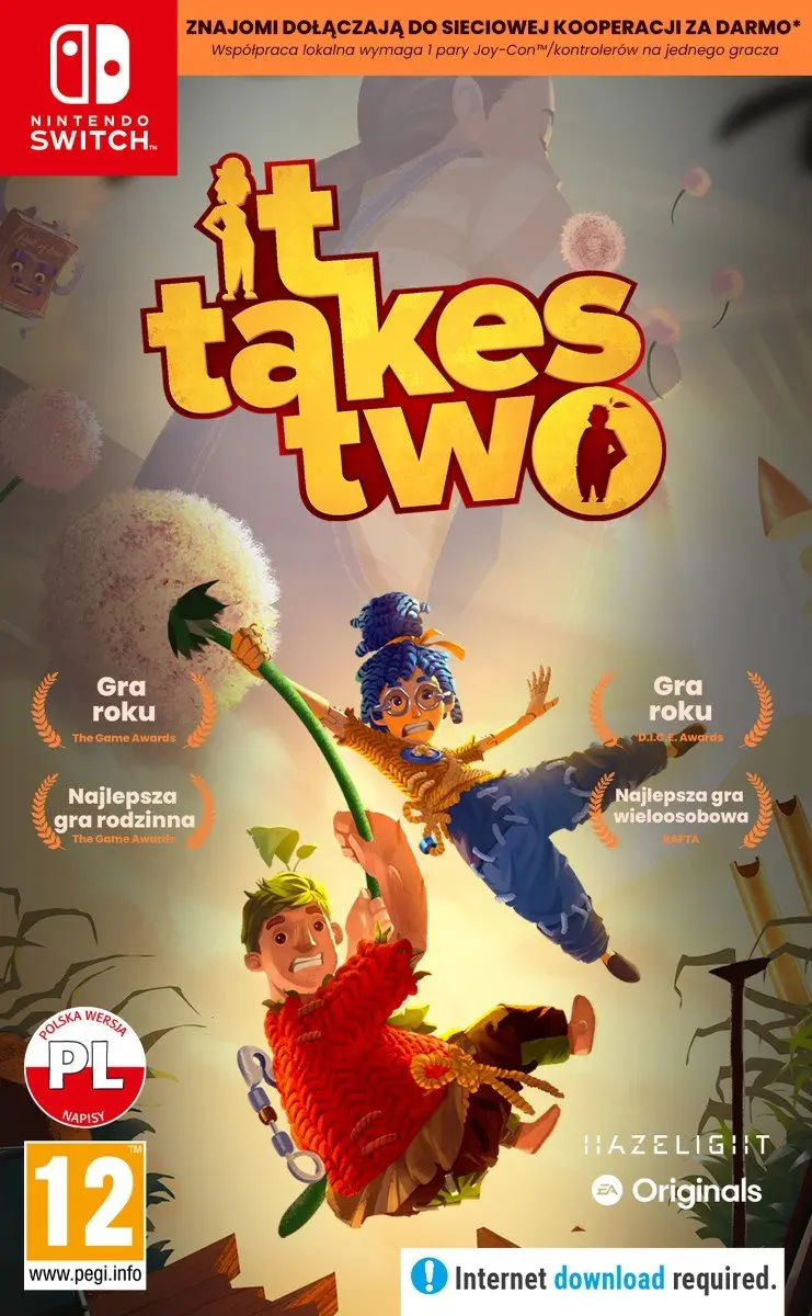 Okładka gry It Takes Two na Nintendo Switch - najlepsza oferta