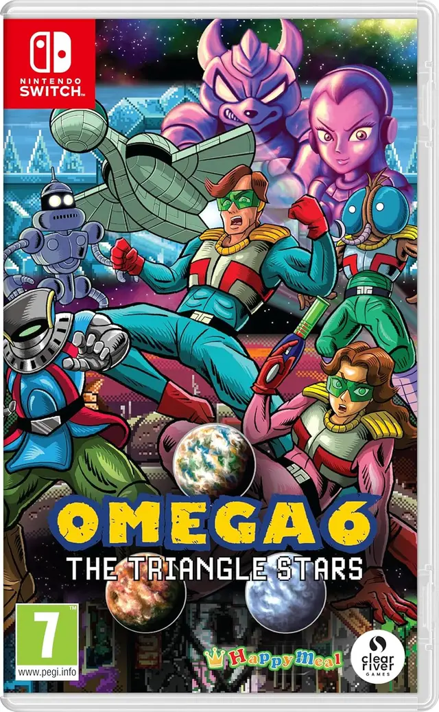 OMEGA 6 The Triangle Stars Nintendo Switch okładka gry