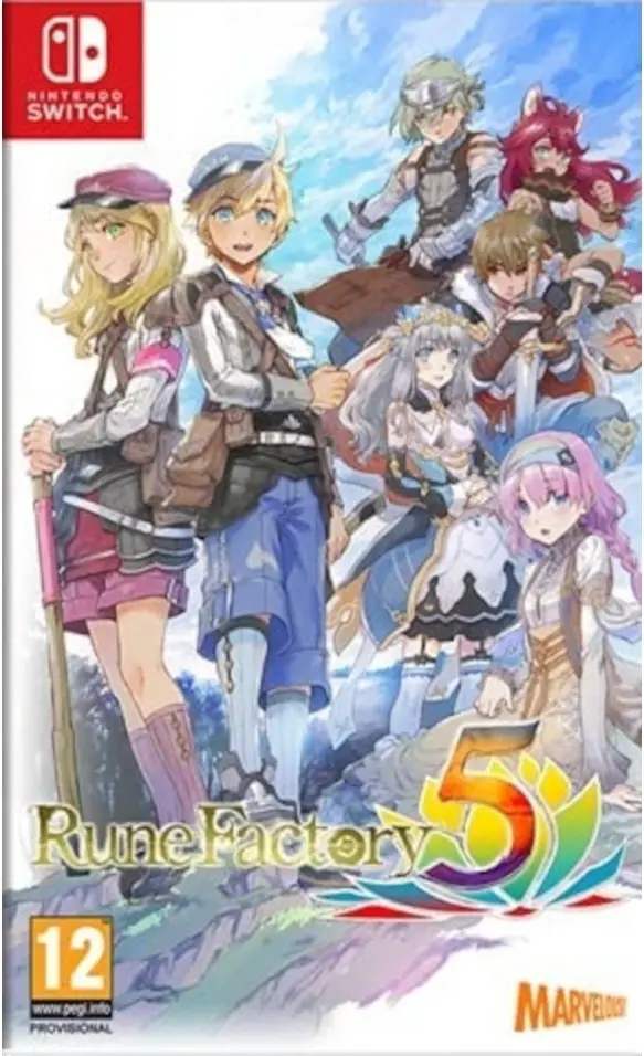 Rune Factory 5 Nintendo Switch okładka gry