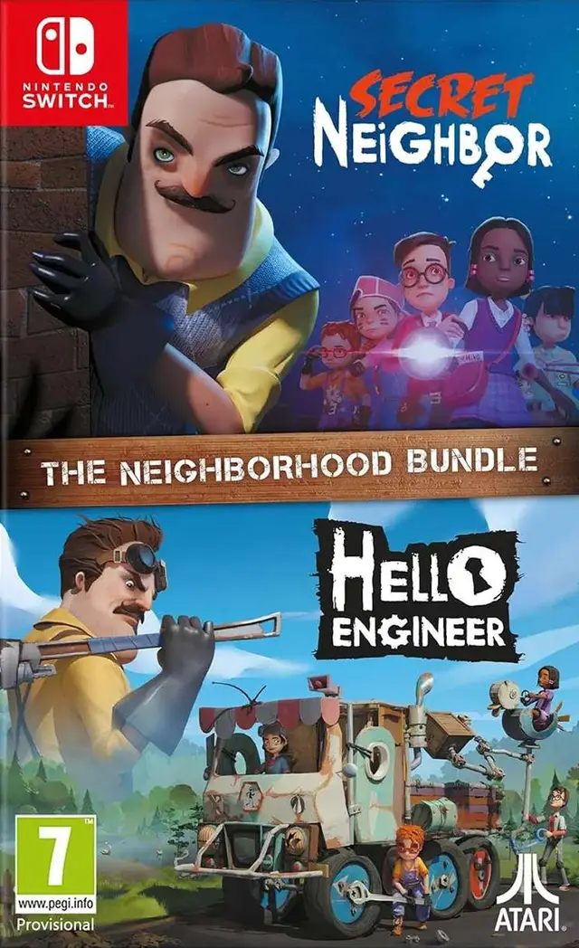 Secret Neighbor + Hello Engineer The Neighborhood Bundle Nintendo Switch okładka gry