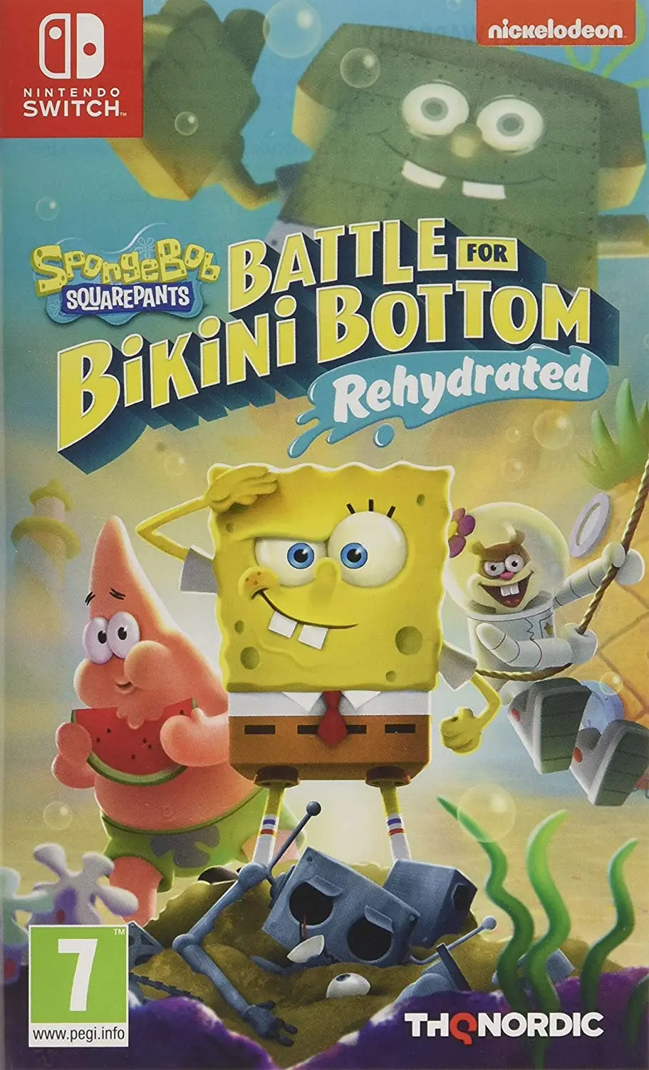 Spongebob SquarePants Battle for Bikini Bottom Rehydrated Nintendo Switch okładka gry