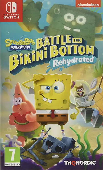 Spongebob SquarePants Battle for Bikini Bottom Rehydrated Nintendo Switch okładka gry