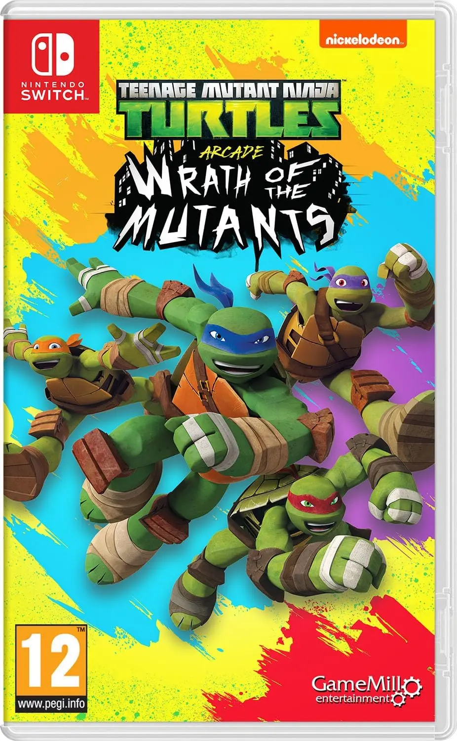 Okładka gry Teenage Mutant Ninja Turtles Wrath of the Mutants na Nintendo Switch Okładka gry Teenage Mutant Ninja Turtles Wrath of the Mutants na Nintendo Switch
