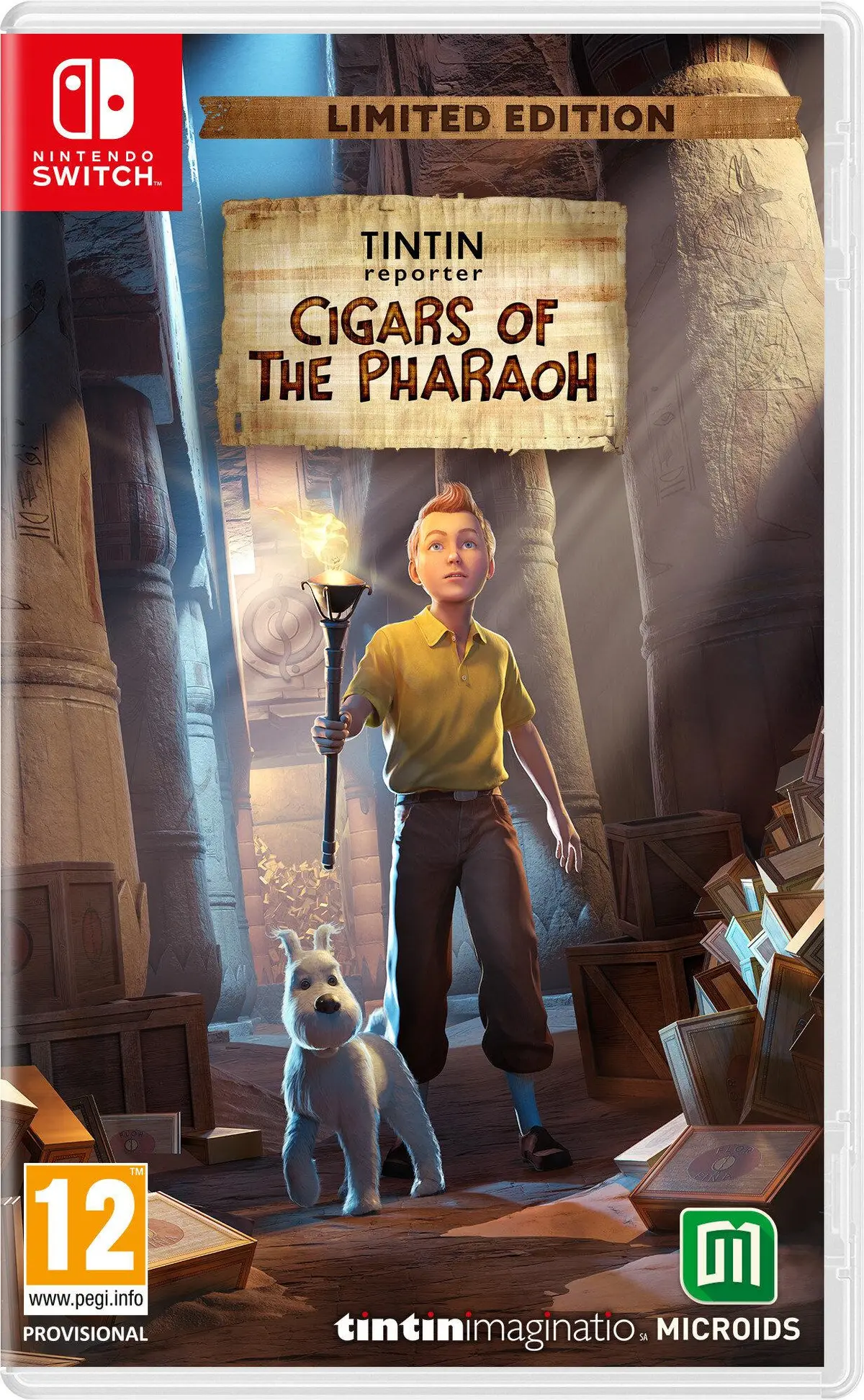 Tintin Reporter Cigars of the Pharaoh Edycja Limitowana Nintendo Switch okładka gry