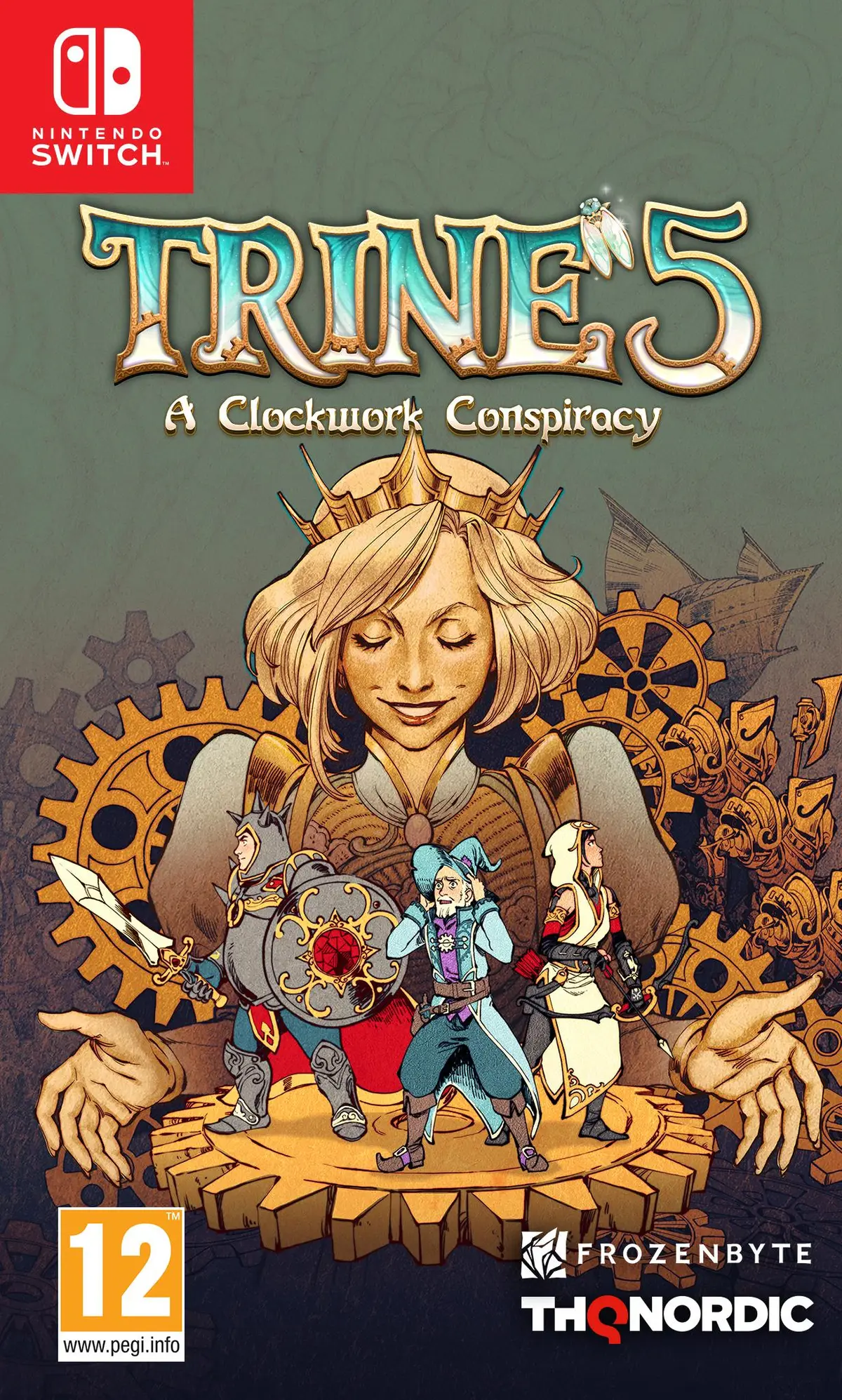 Trine 5 A Clockwork Conspiracy Nintendo Switch okładka gry
