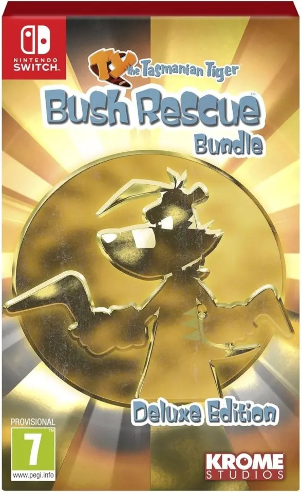 Ty The Tasmanian Tiger HD Bush Rescue HD Bundle Deluxe Edition Nintendo Switch okładka gry
