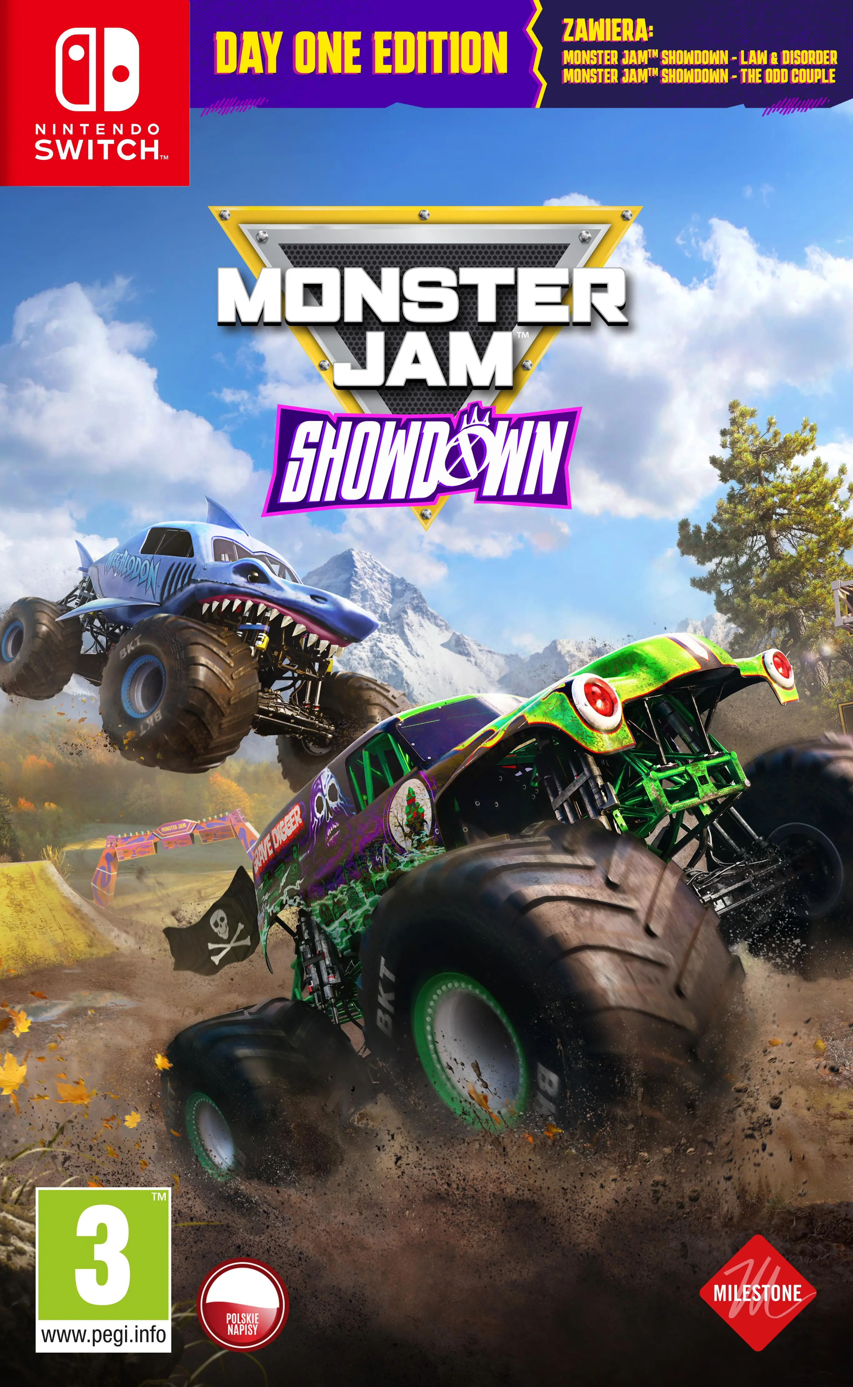 Monster Jam Showdown Day One Edition Nintendo Switch okładka gry