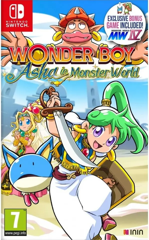 Wonder Boy Asha in Monster World Nintendo Switch okładka gry