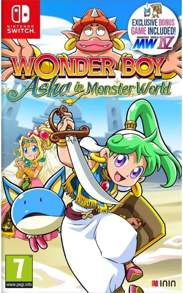 Wonder Boy Asha in Monster World Nintendo Switch okładka gry