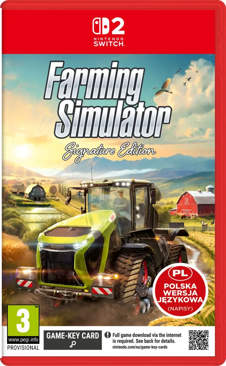 Okładka gry Farming Simulator Signature Edition na Nintendo Switch 2