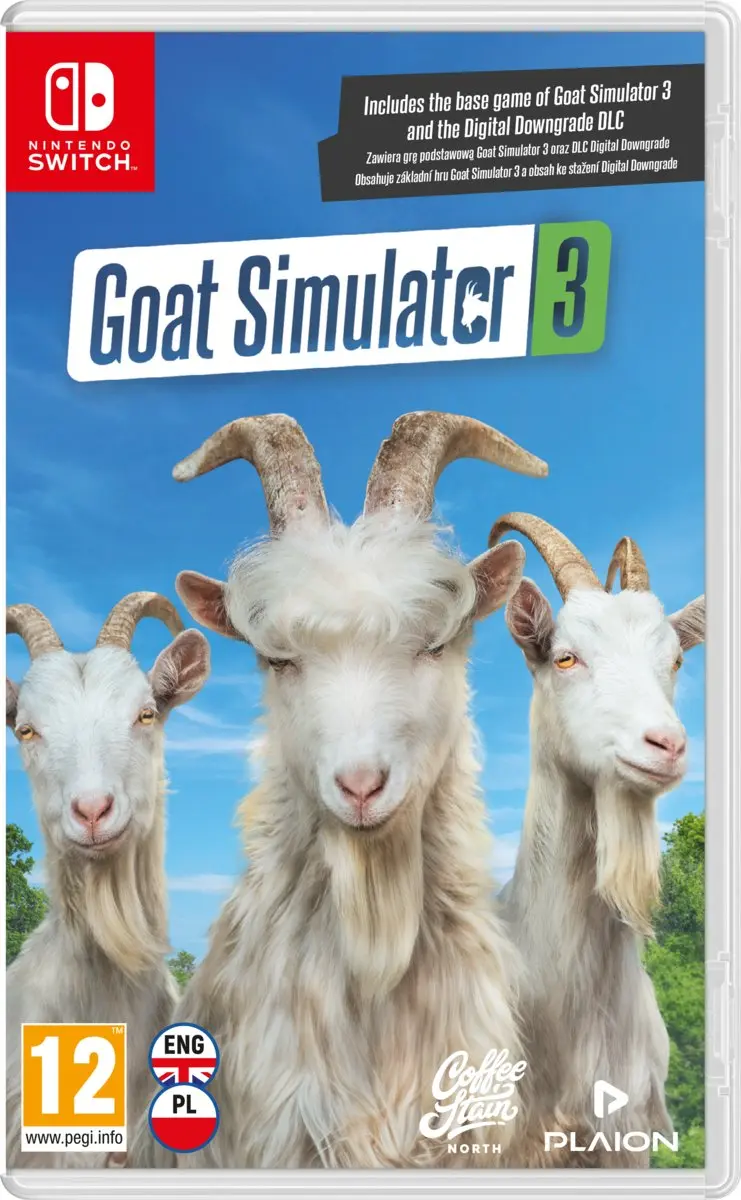 Goat Simulator 3 + Digital Downgrade DLC Nintendo Switch okładka gry