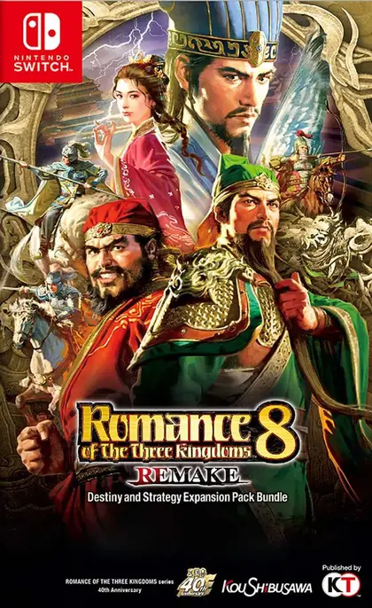 ROMANCE OF THE THREE KINGDOMS 8 REMAKE Nintendo Switch okładka gry