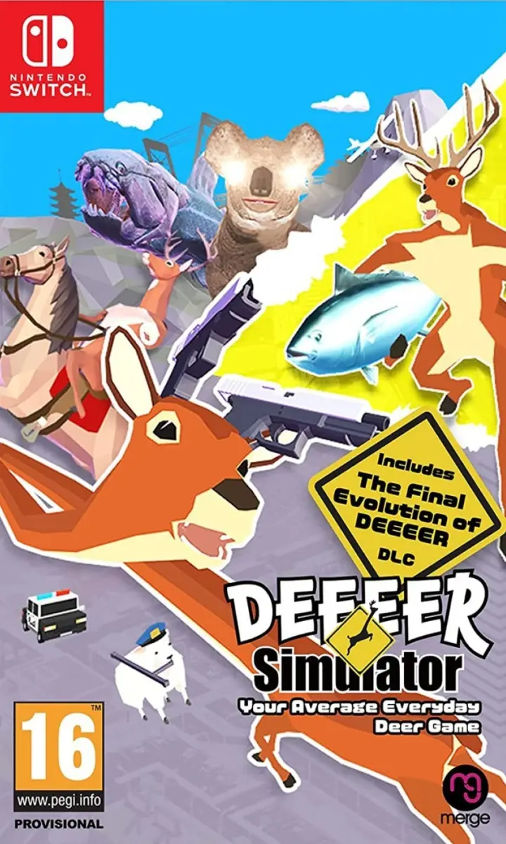 DEEEER Simulator: Your Average Everyday Deer Game Nintendo Switch okładka gry
