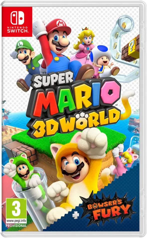 Okładka gry Super Mario 3D World + Bowser's Fury na Nintendo Switch Okładka gry Super Mario 3D World + Bowser's Fury na Nintendo Switch
