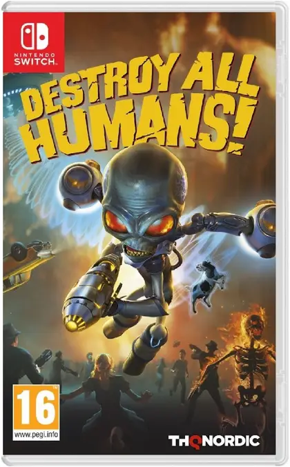 Destroy All Humans! Nintendo Switch okładka gry