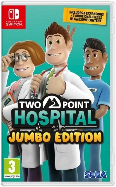 Two Point Hospital: JUMBO Edition Nintendo Switch okładka gry