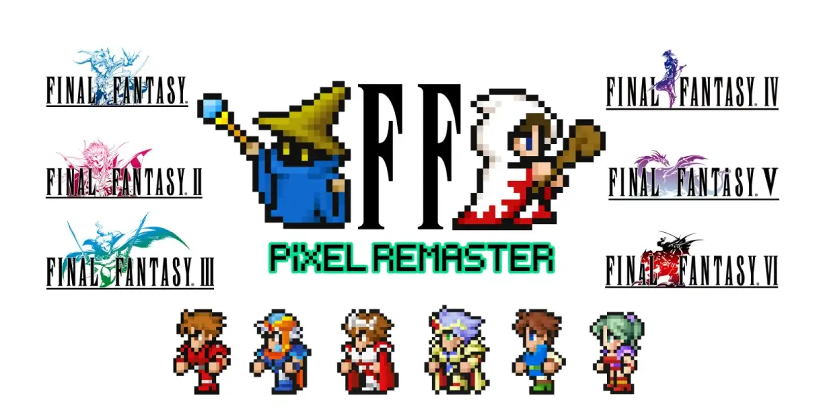 Grafika gry Final Fantasy I-VI Pixel Remaster Collection