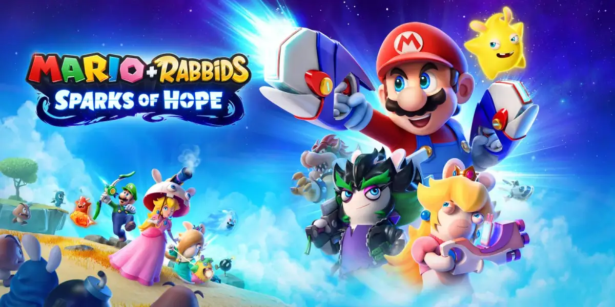 Grafika gry Mario + Rabbids: Sparks of Hope Cosmic Edition