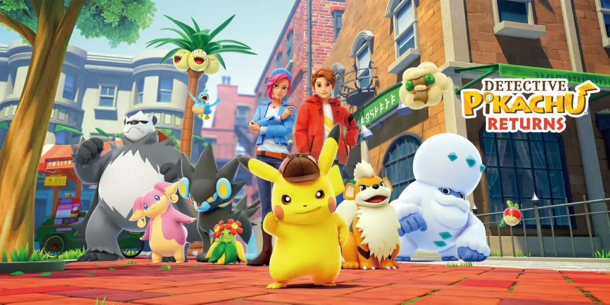 Grafika gry Detective Pikachu Returns