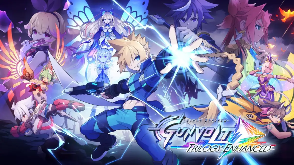 Grafika gry Azure Striker Gunvolt Trilogy Enhanced