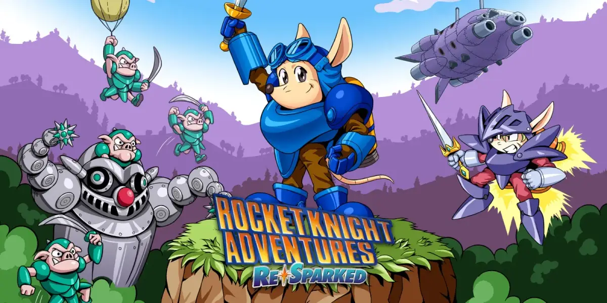 Grafika gry Rocket Knight Adventures Re-Sparked Trilogy