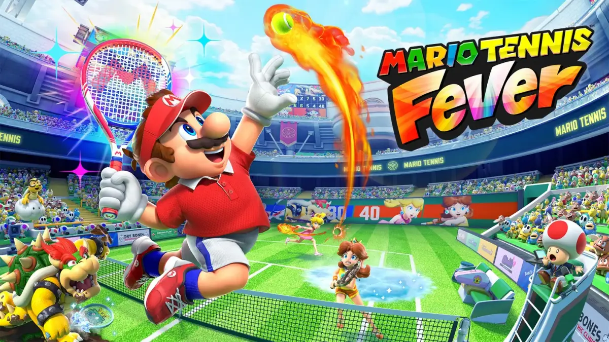 Grafika gry Mario Tennis Fever
