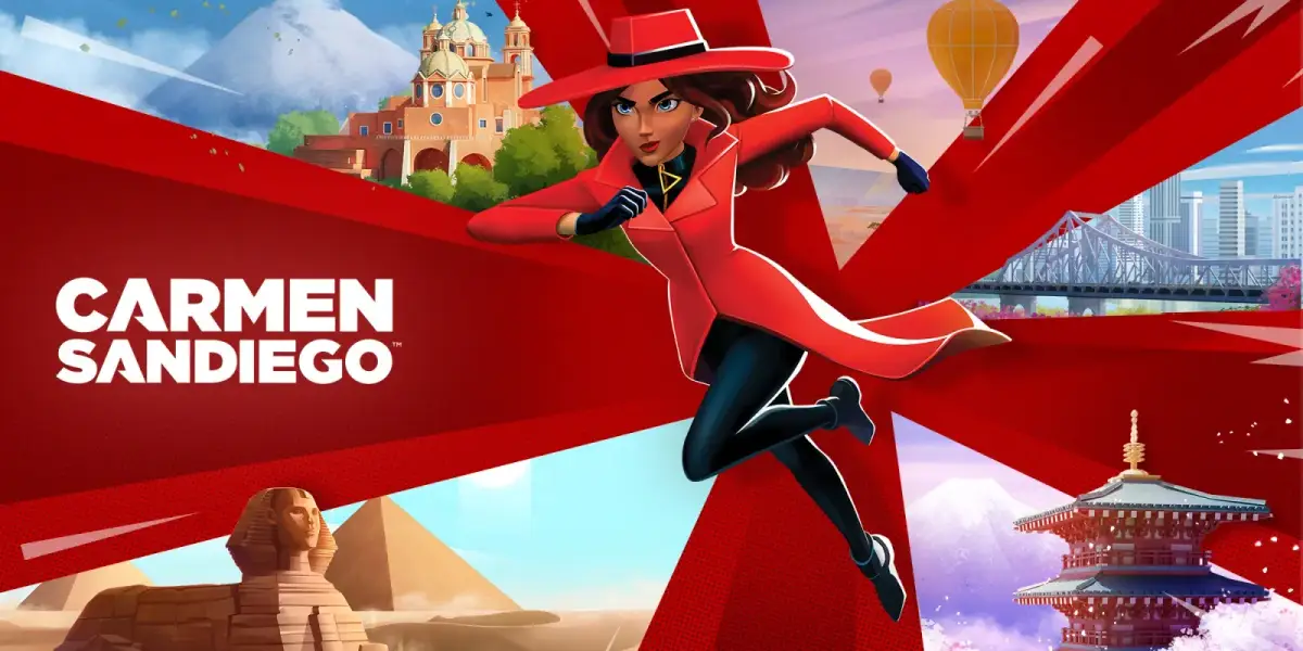 Grafika gry Carmen Sandiego 40th Anniversary Edition