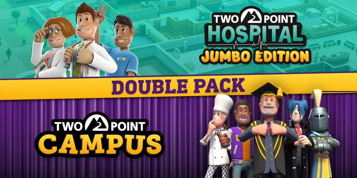 Grafika gry Two Point Hospital and Two Point Campus Double Pack