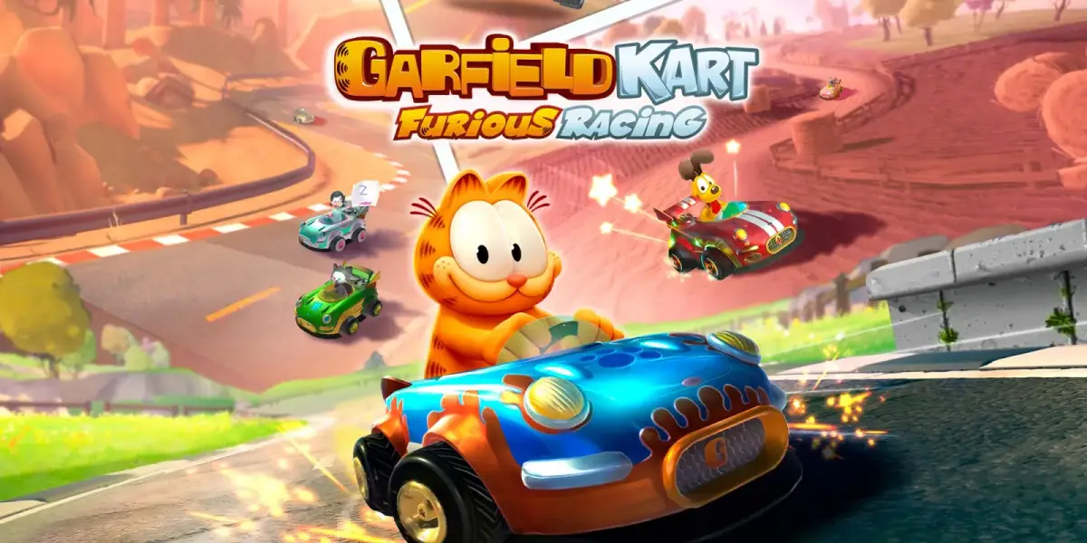 Grafika gry Garfield Kart Furious Racing