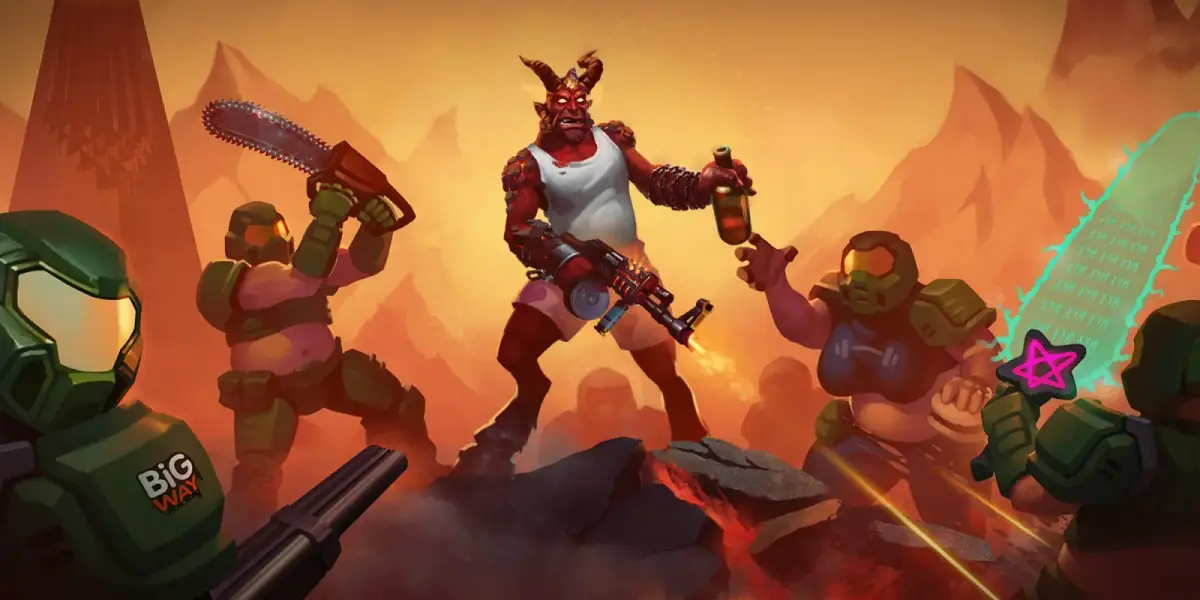 Grafika gry BDSM: Big Drunk Satanic Massacre