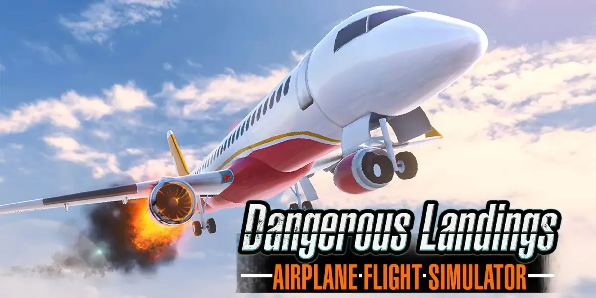 Grafika gry Airplane Flight Simulator : Dangerous Landings