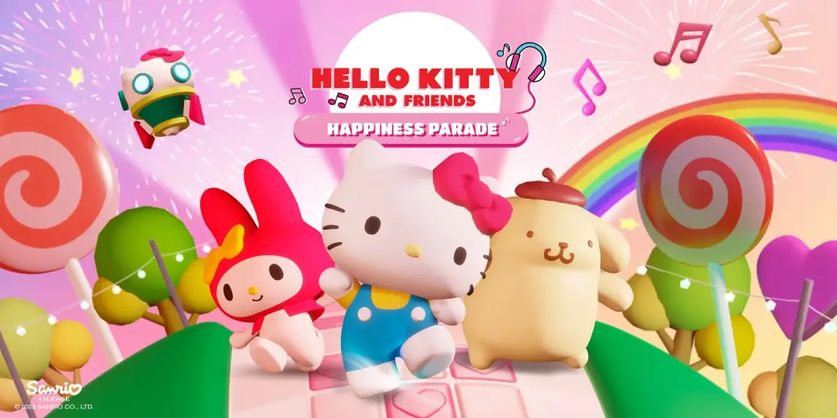 Grafika gry HELLO KITTY AND FRIENDS HAPPINESS PARADE