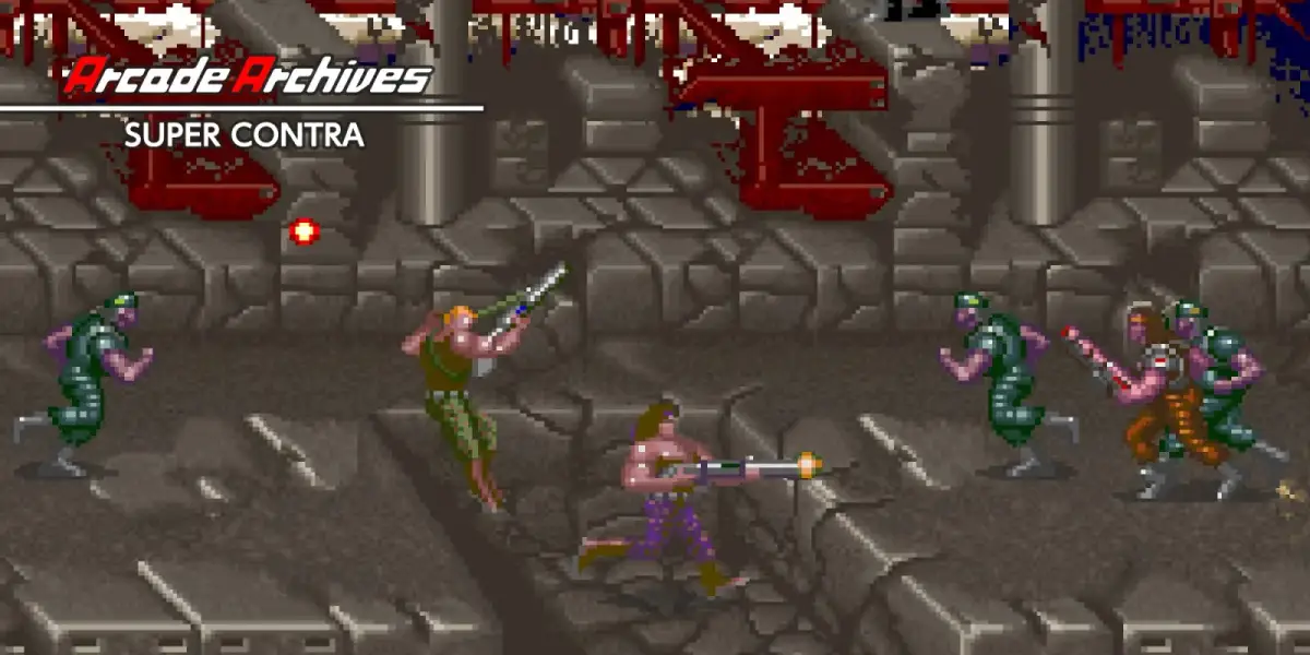 Grafika gry Arcade Archives SUPER CONTRA