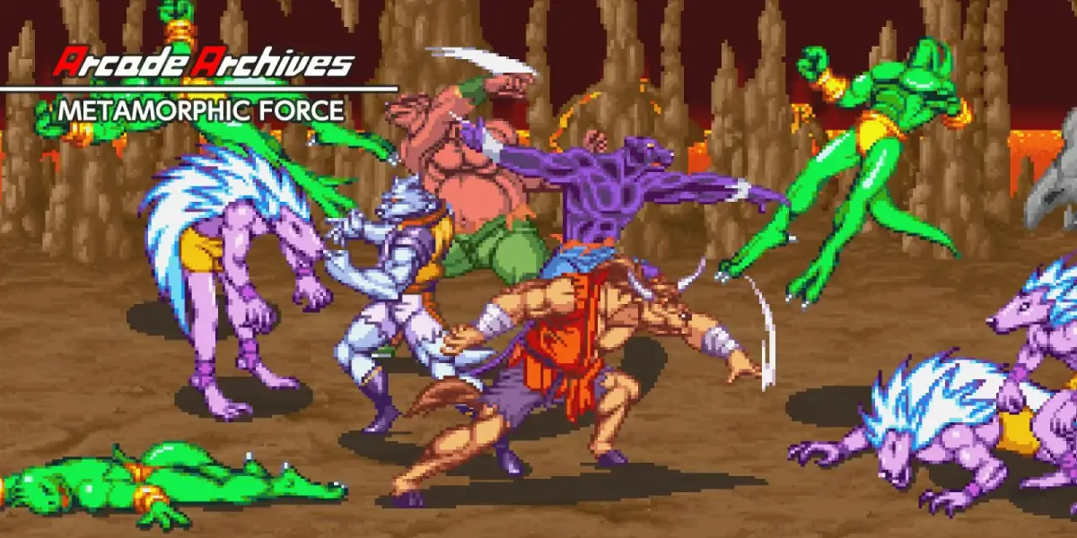 Grafika gry Arcade Archives METAMORPHIC FORCE