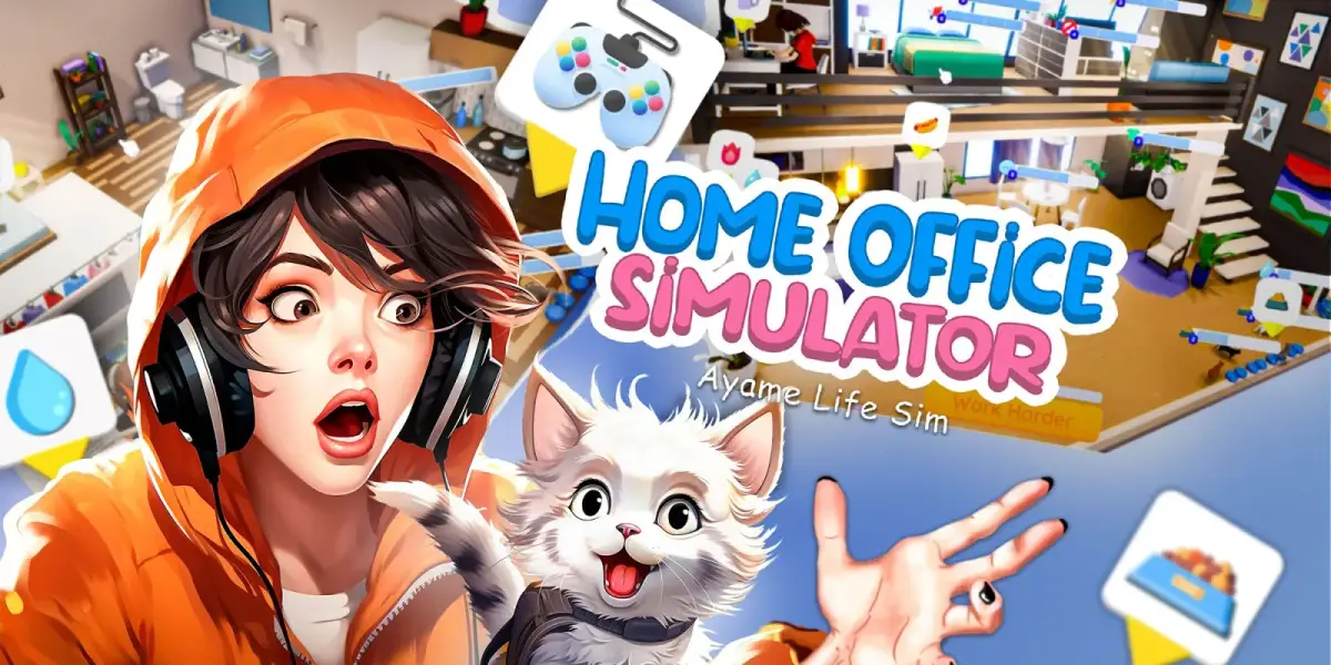 Grafika gry Home Office Simulator - Ayame Life Sim