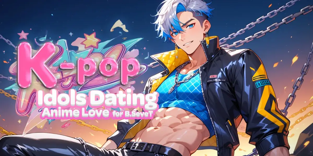 Grafika gry K-pop Idols Dating: Anime Love for B.SeveT