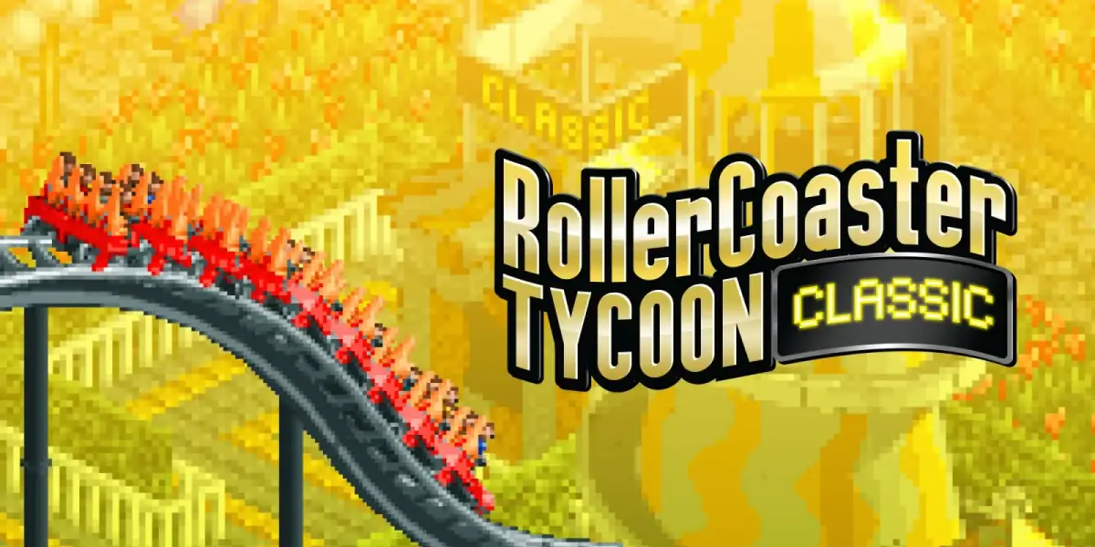 Grafika gry Rollercoaster Tycoon Classic