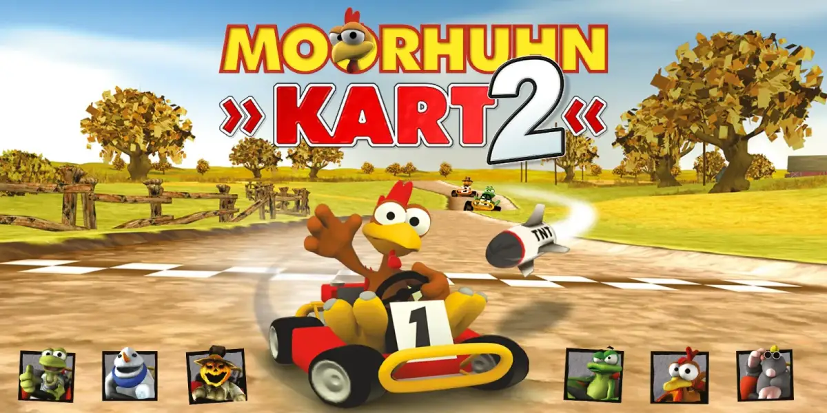 Grafika gry Moorhuhn Kart 2