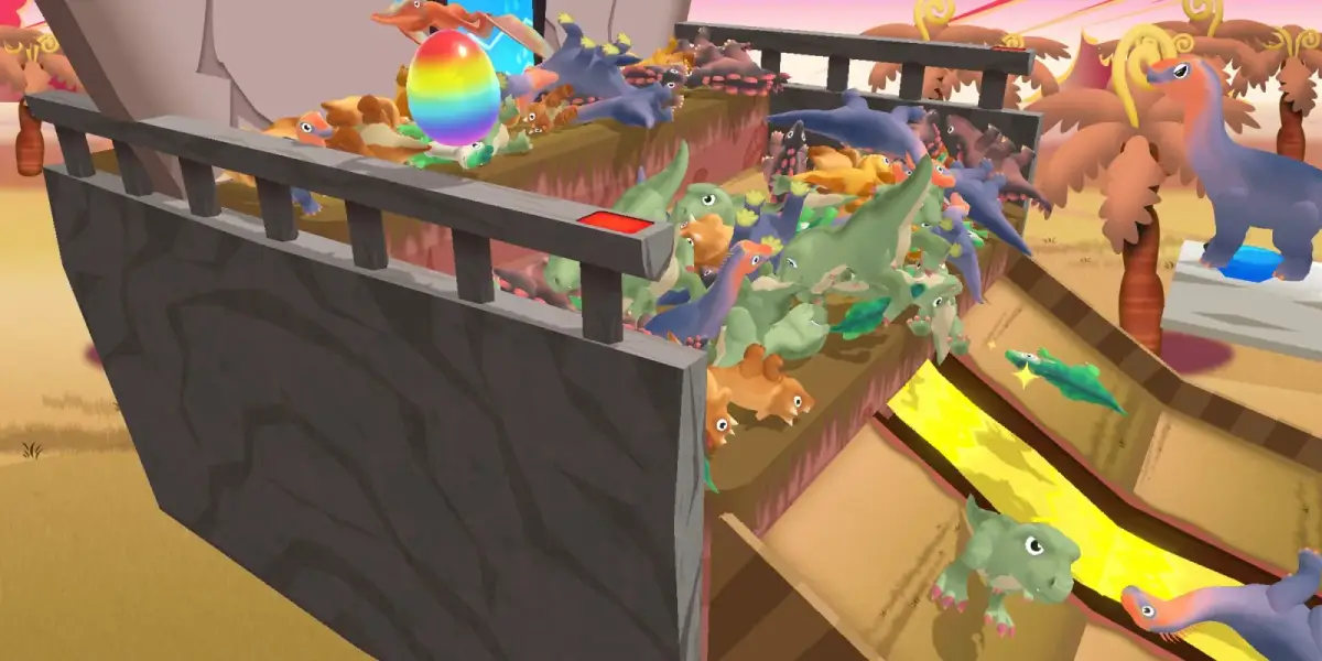 Grafika gry Throw it! Dinosaur Panic