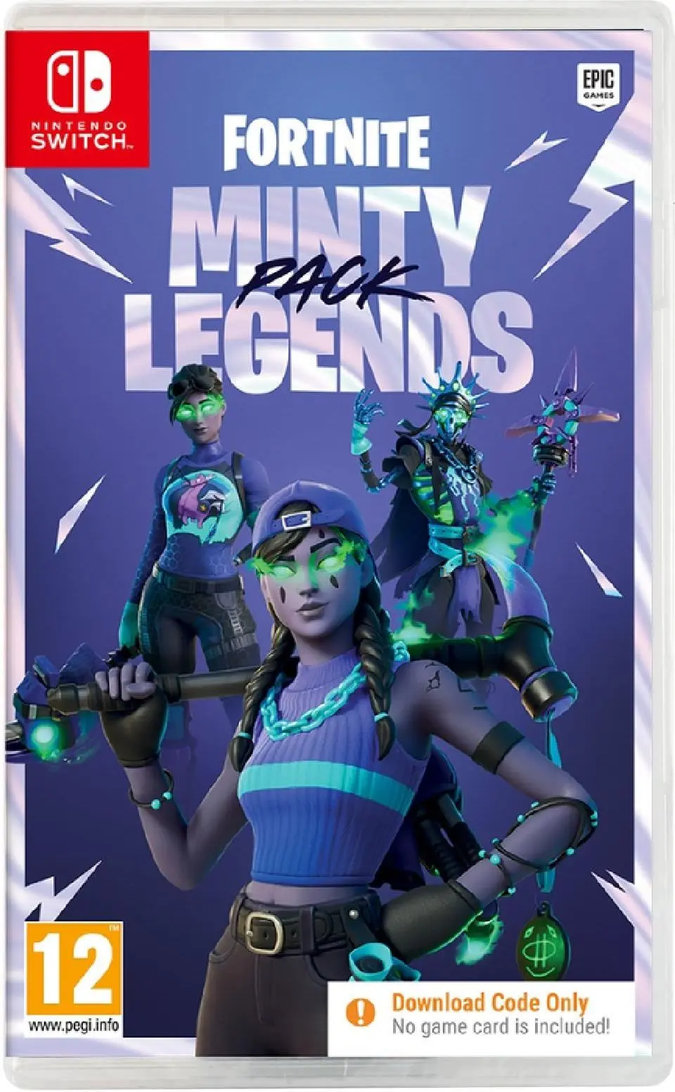 Okładka gry Fortnite Minty Legends Pack na Nintendo Switch Okładka gry Fortnite Minty Legends Pack na Nintendo Switch