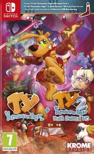 Ty the Tasmanian Tiger HD + TY the Tasmanian Tiger 2: Bush Rescue HD Bundle Nintendo Switch okładka gry