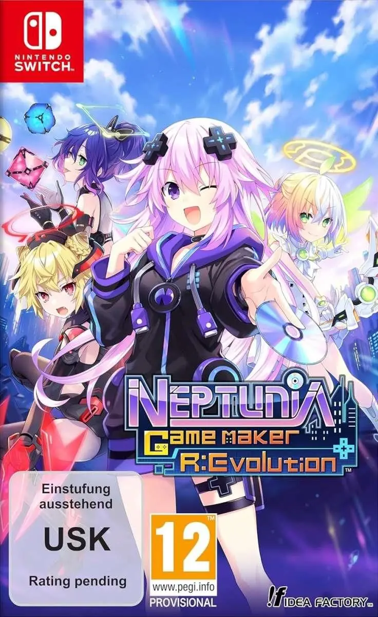 Hyperdimension Neptunia GameMaker R:Evolution Nintendo Switch okładka gry