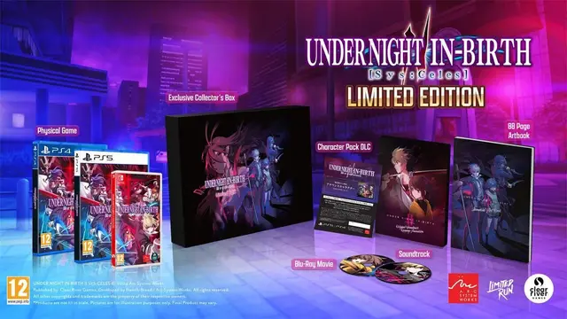 Under Night In-Birth II Sys Celes Limited Edition Nintendo Switch okładka gry