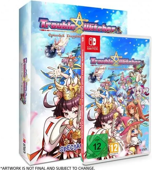 Okładka gry Trouble Witches Final Episode 1 Daughters of Amalgam Special Edition na Nintendo Switch