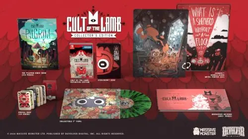 Okładka gry Cult of the Lamb: Definitive Edition Collector's Edition na Nintendo Switch Okładka gry Cult of the Lamb: Definitive Edition Collector's Edition na Nintendo Switch