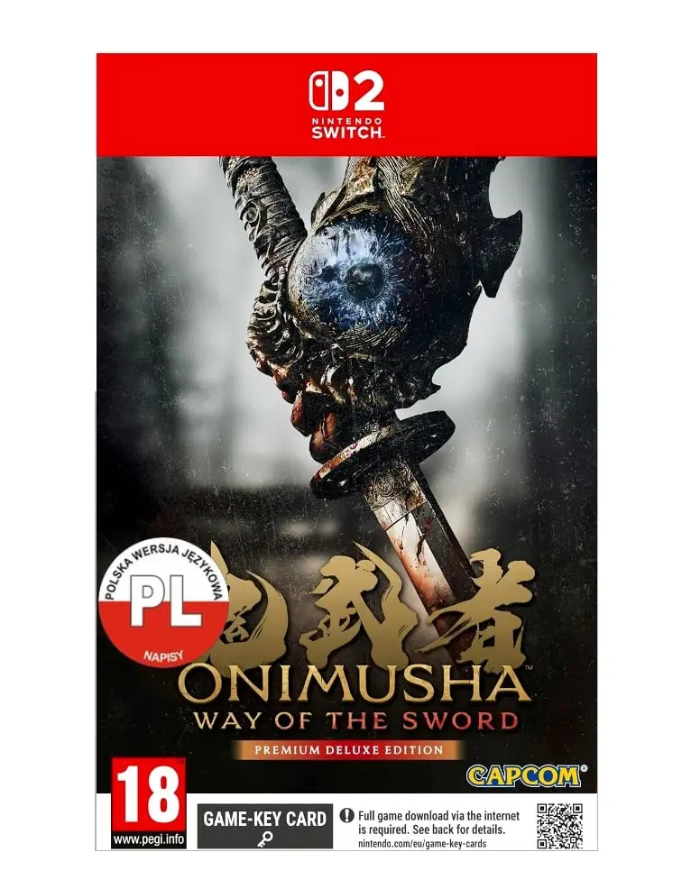 Okładka gry Onimusha Way of the Sword Premium Deluxe Edition na Nintendo Switch 2 Okładka gry Onimusha Way of the Sword Premium Deluxe Edition na Nintendo Switch 2