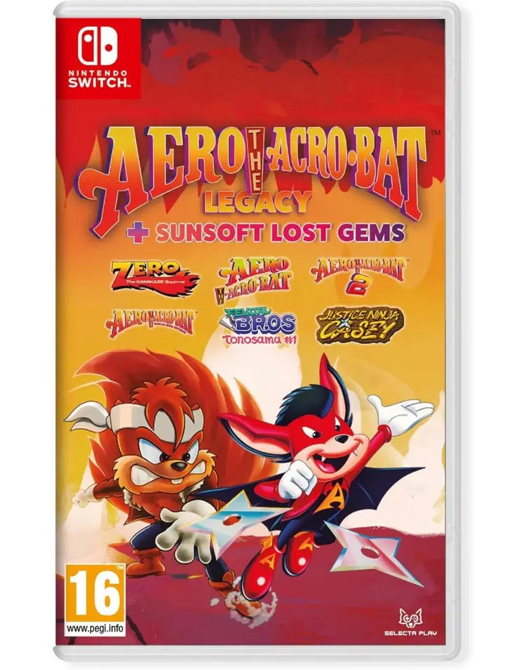 Aero The Acro-Bat Legacy + Sunsoft Lost Gems Nintendo Switch okładka gry