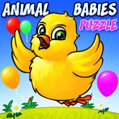 Animal Babies Puzzle - Preschool Animals Puzzles Game for Kids Nintendo Switch okładka gry