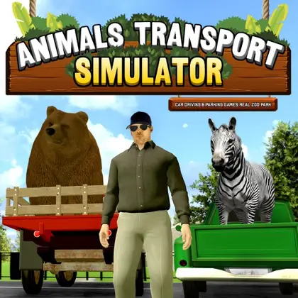 Animals Transport Simulator - Car Driving & Parking Games Real Zoo Park Nintendo Switch okładka gry